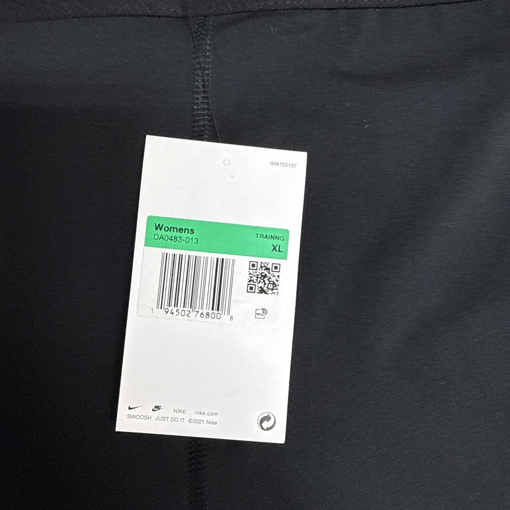 Nike Women's Pro Leggings DA0483,‎ Dri-Fit High-Rise 7/8 Crop Athletic Leggings - Picture 2 of 4